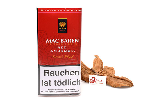 Mac Baren Red Ambrosia (Cherry) Pipe tobacco 50g Pouch